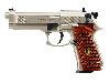 CO2 Pistole Beretta M 92 FS nickel Holzgriffschalen Kaliber 4,5 mm (P18)